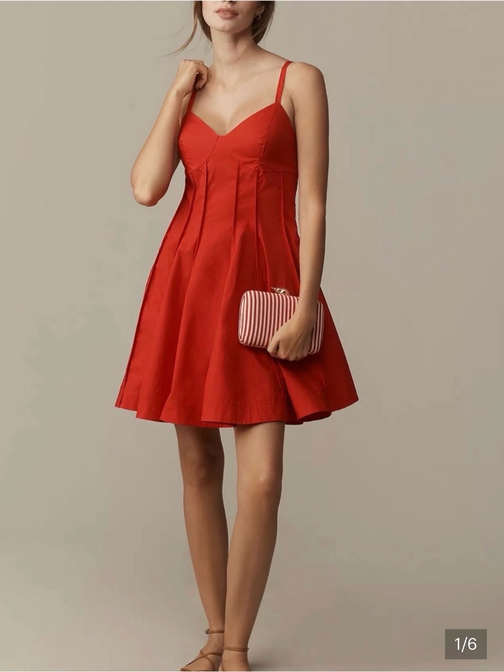 ✨ NWT Anthropologie Mare Mare Cotton V-Neck Corset Mini Dress